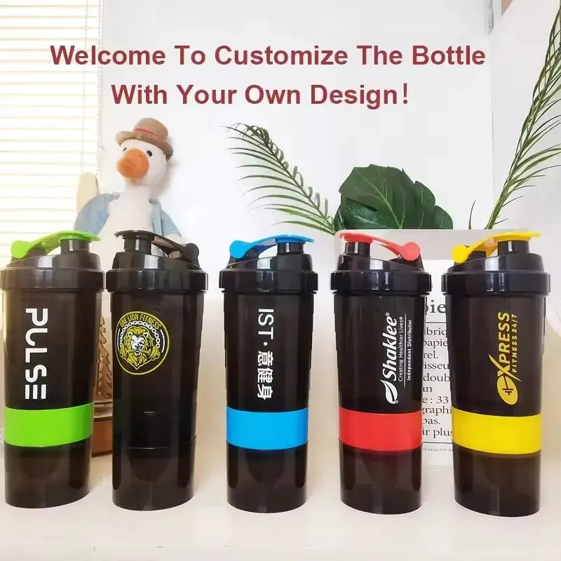Shaker Fitness Pro 3 Compartiments — Spider Bottle 600ml