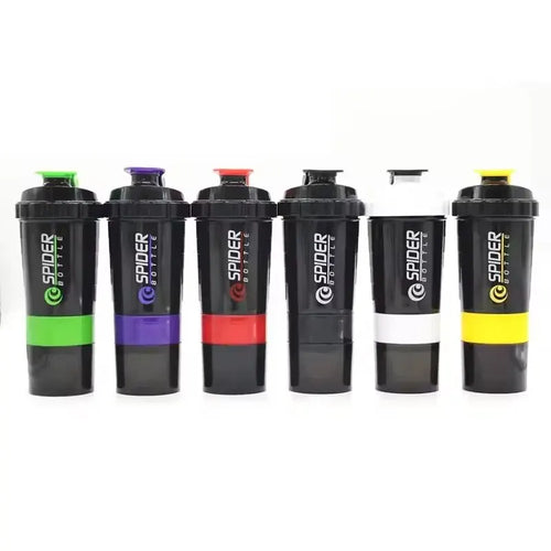 Shaker Fitness Pro 3 Compartiments — Spider Bottle 600ml